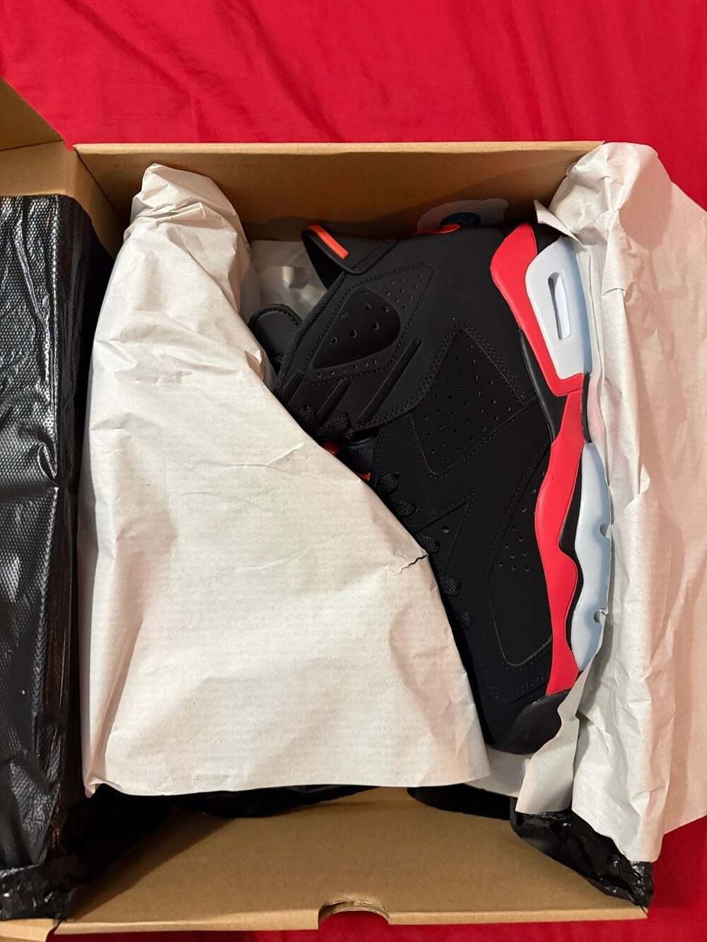 Nike Air Jordan 6 Retro 'Reverse Infrared' / 'Infrared Salesman' (CT8529-001) - Picture 4 of 10